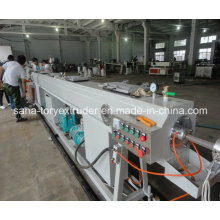 Linha de produção plástica fácil da tubulação do HDPE da máquina